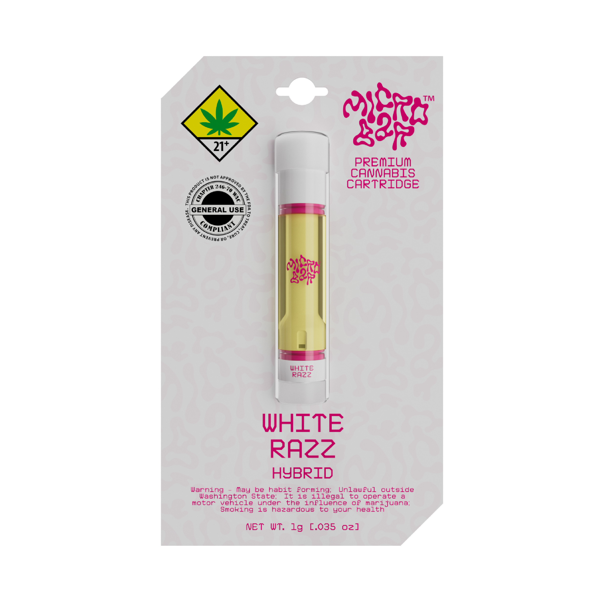 White Razz- Cartridge | 1g (DOH)