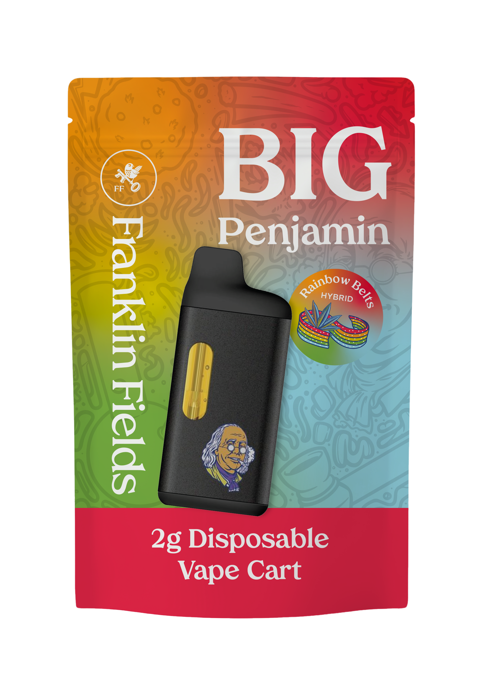 FRANKLIN FIELDS PENJAMIN | 2G DISPOSABLE | RAINBOW BELTS