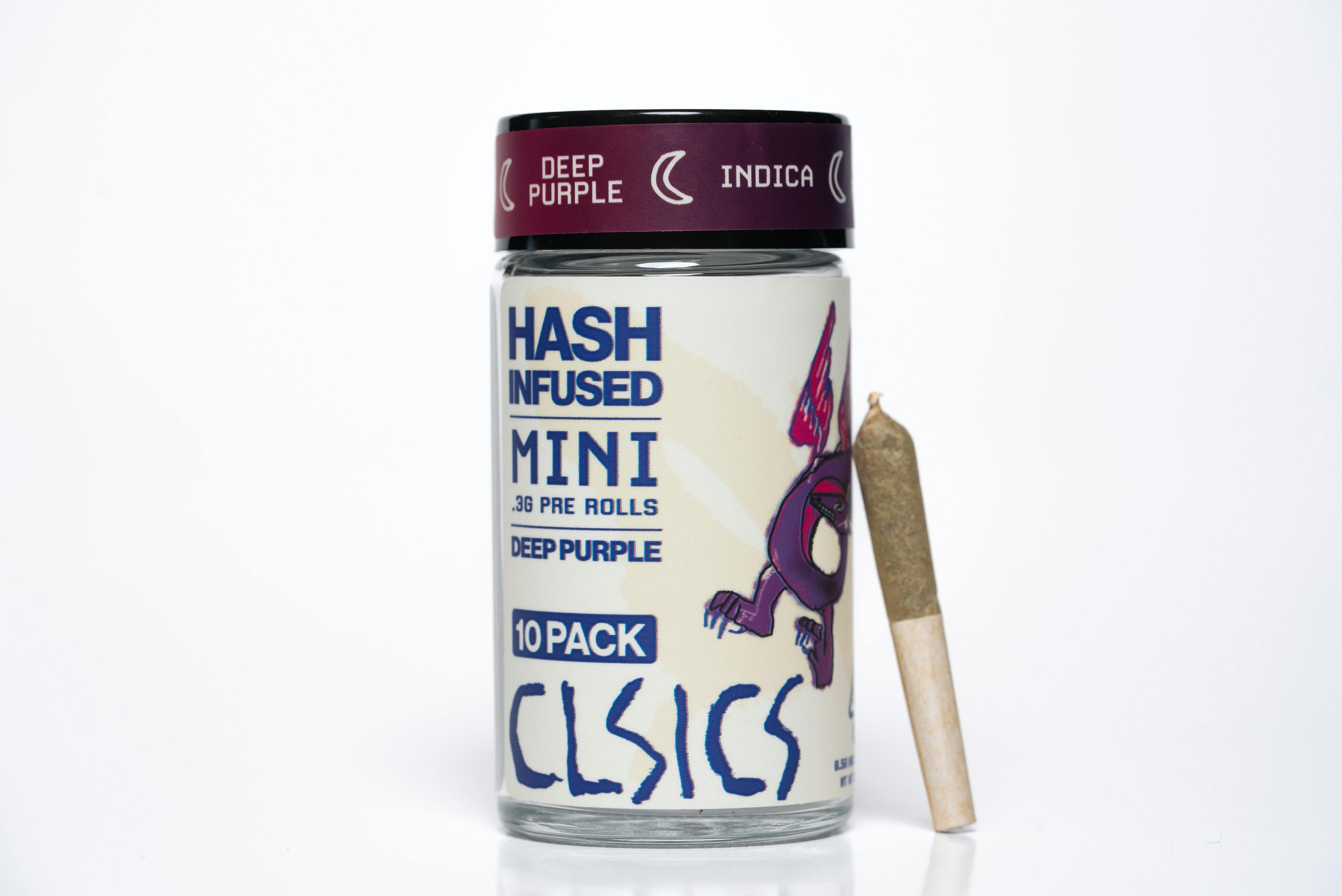 INFUSED PREROLL - HASH - 10PK - INDICA - DEEP PURPLE