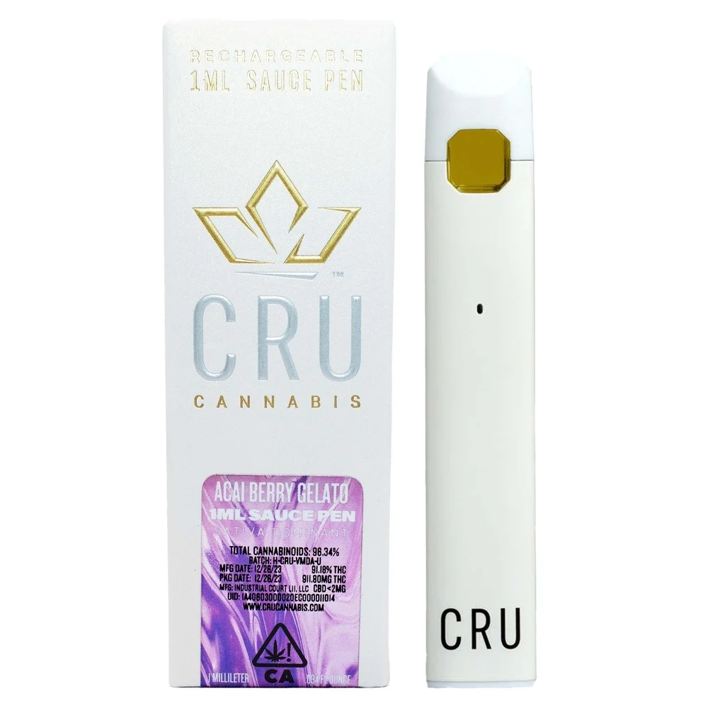 CRU - Acai Berry Gelato Vape Sauce Disposable Unit - 1g