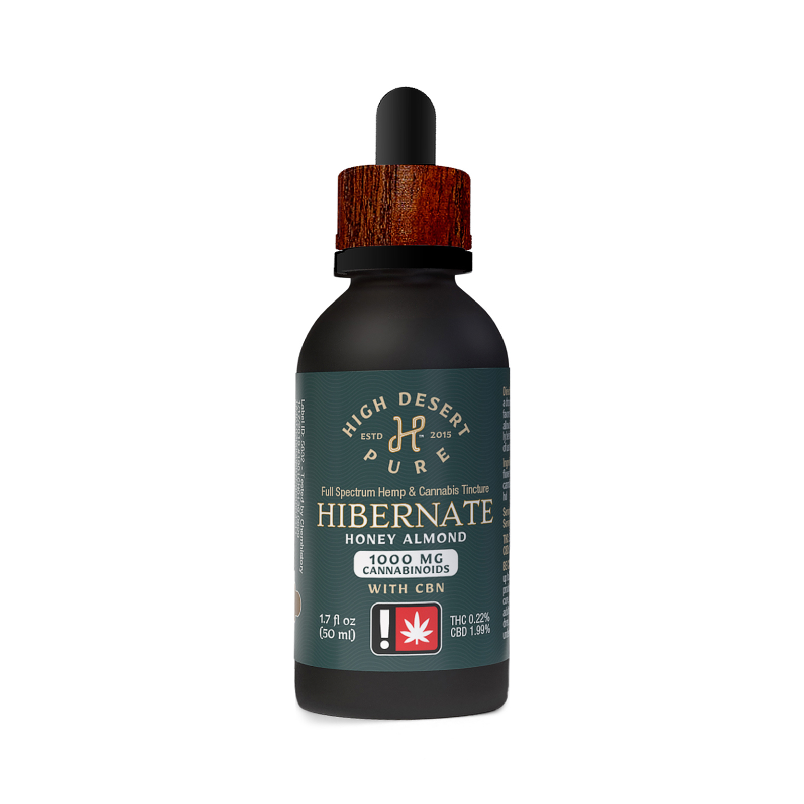 Flavored Tincture | THC | Honey Almond | 1:1:1  | 1000mg | 1.7oz