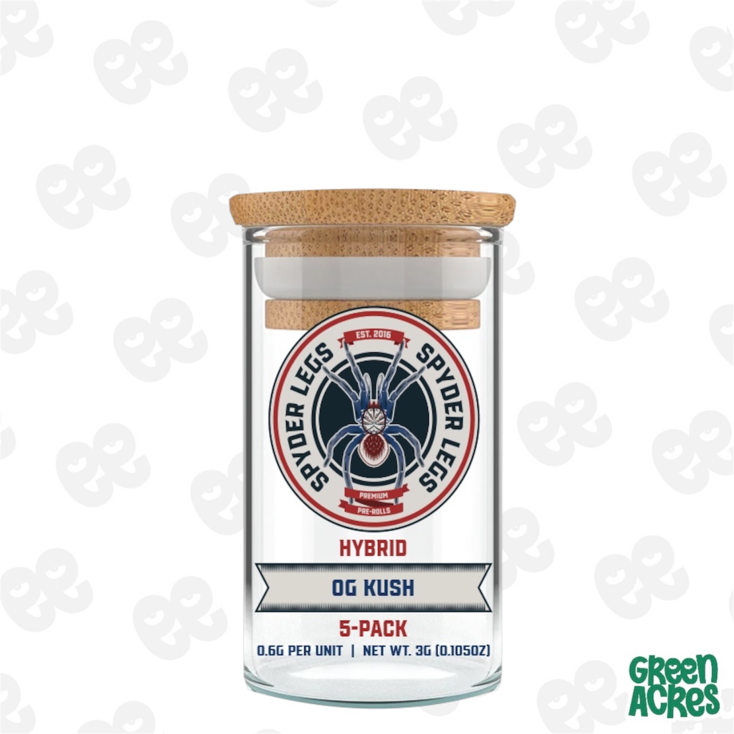 Spyder Legs: OG Kush 5 Pack Infused Multi Pack (0.6gx5)