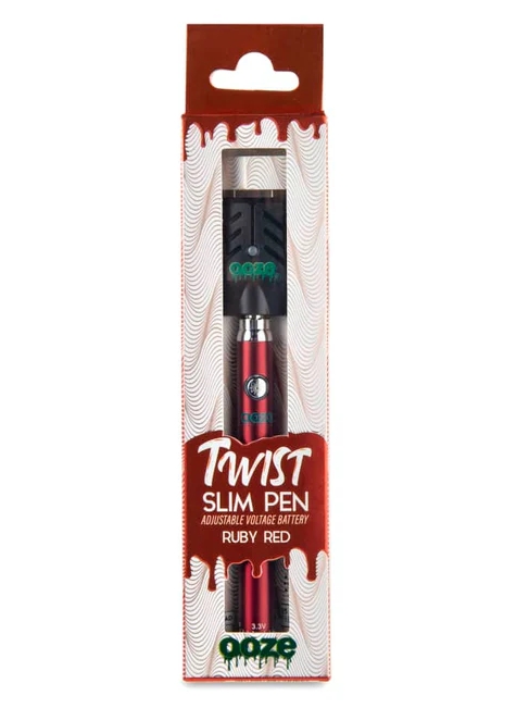 Ooze 510 Battery - Ruby Red