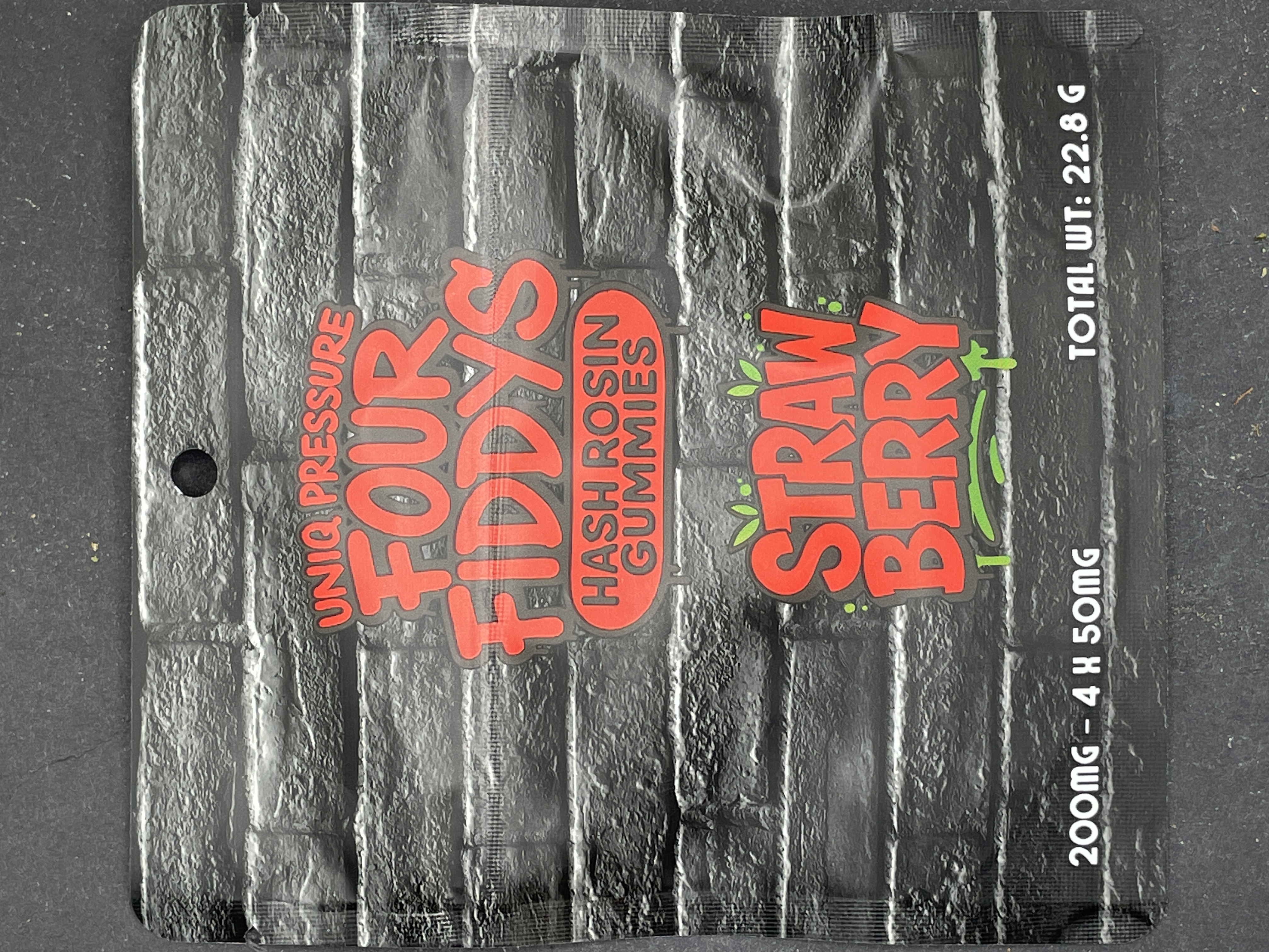 Rosin 4x 50mg Strawberry Gummies |