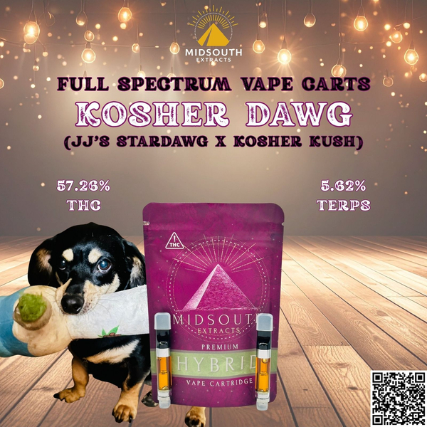 Midsouth Extracts | 1g | Kosher Dawg | Cartridge