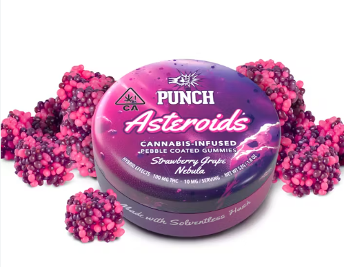 Punch Extracts Strawberry Grape Nebula Solventless Asteroids 100mg