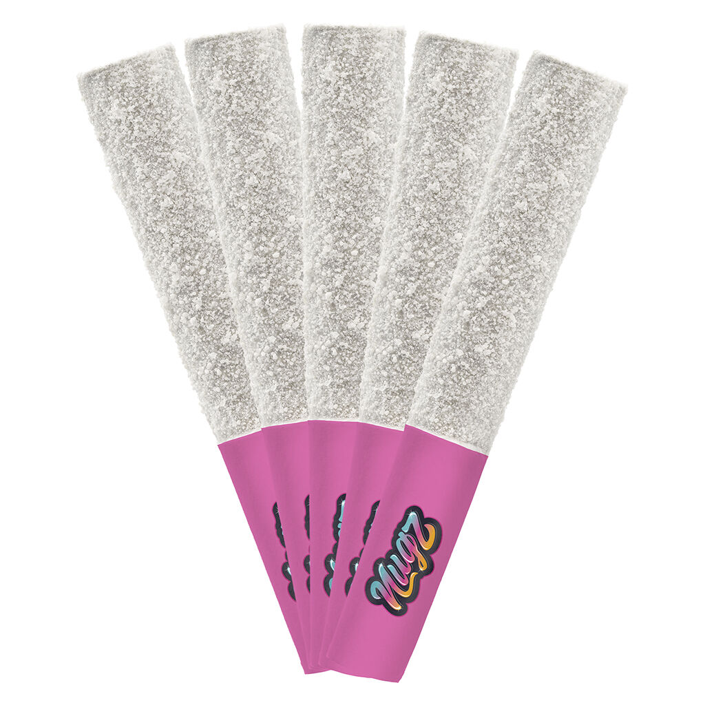 Nugz - Flavour Bomb 40 Pink Berry Rush Diamond Infused Pre-Rolls - 5x0.5g