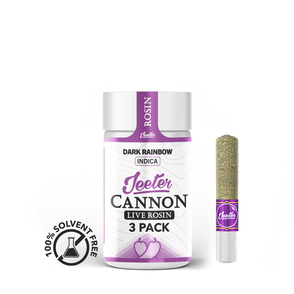 Dark Rainbow Solventless Live Rosin Cannon 3-pack | 1.5g
