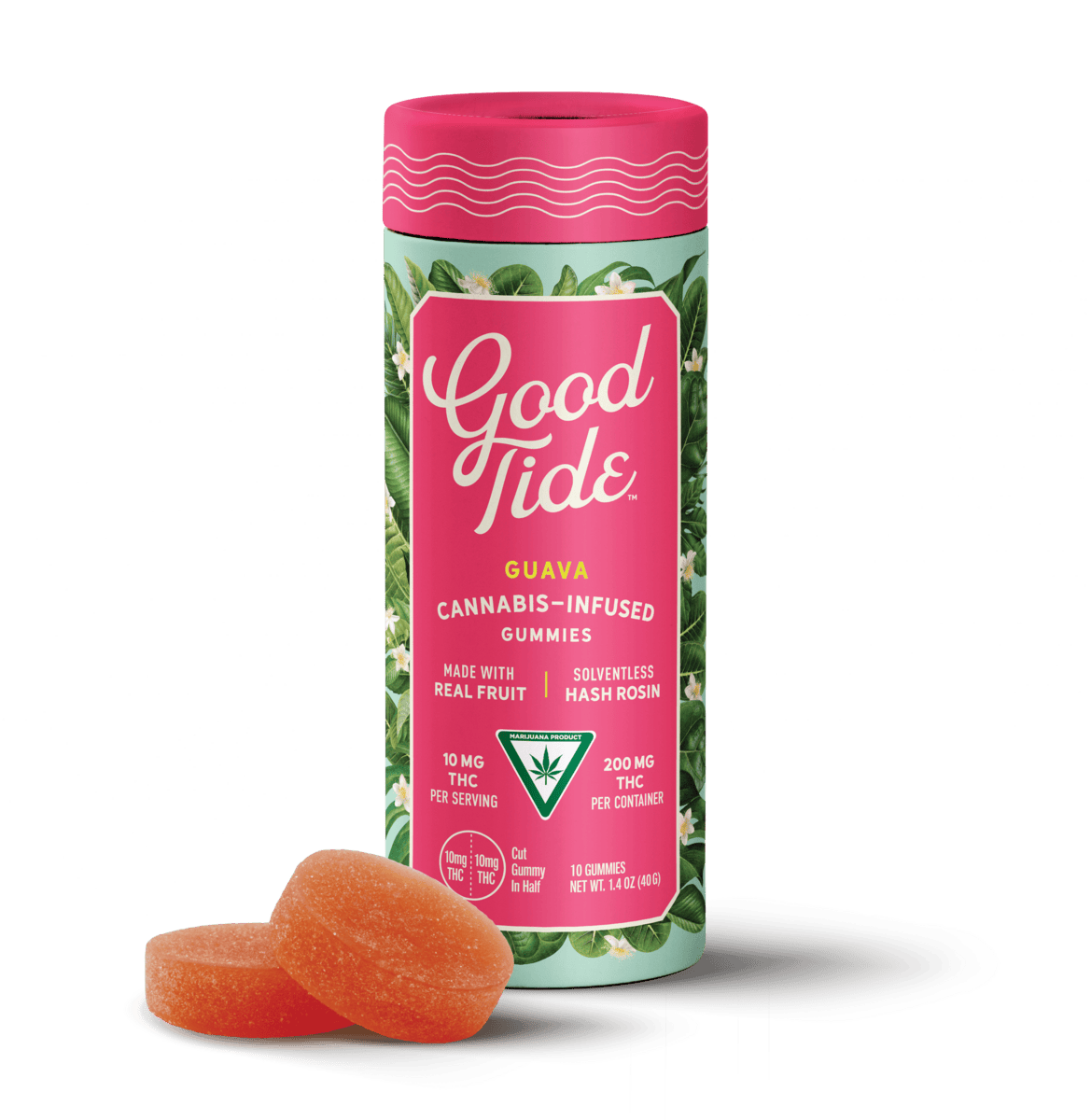 Good Tide | Guava (Hybrid) 100MG Rosin Gummies | 10-Pack
