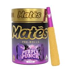 Muha Meds Mates | Purple Punch | 5pk/.6G Live Resin Diamond/Kief Infused Pre-Rolls