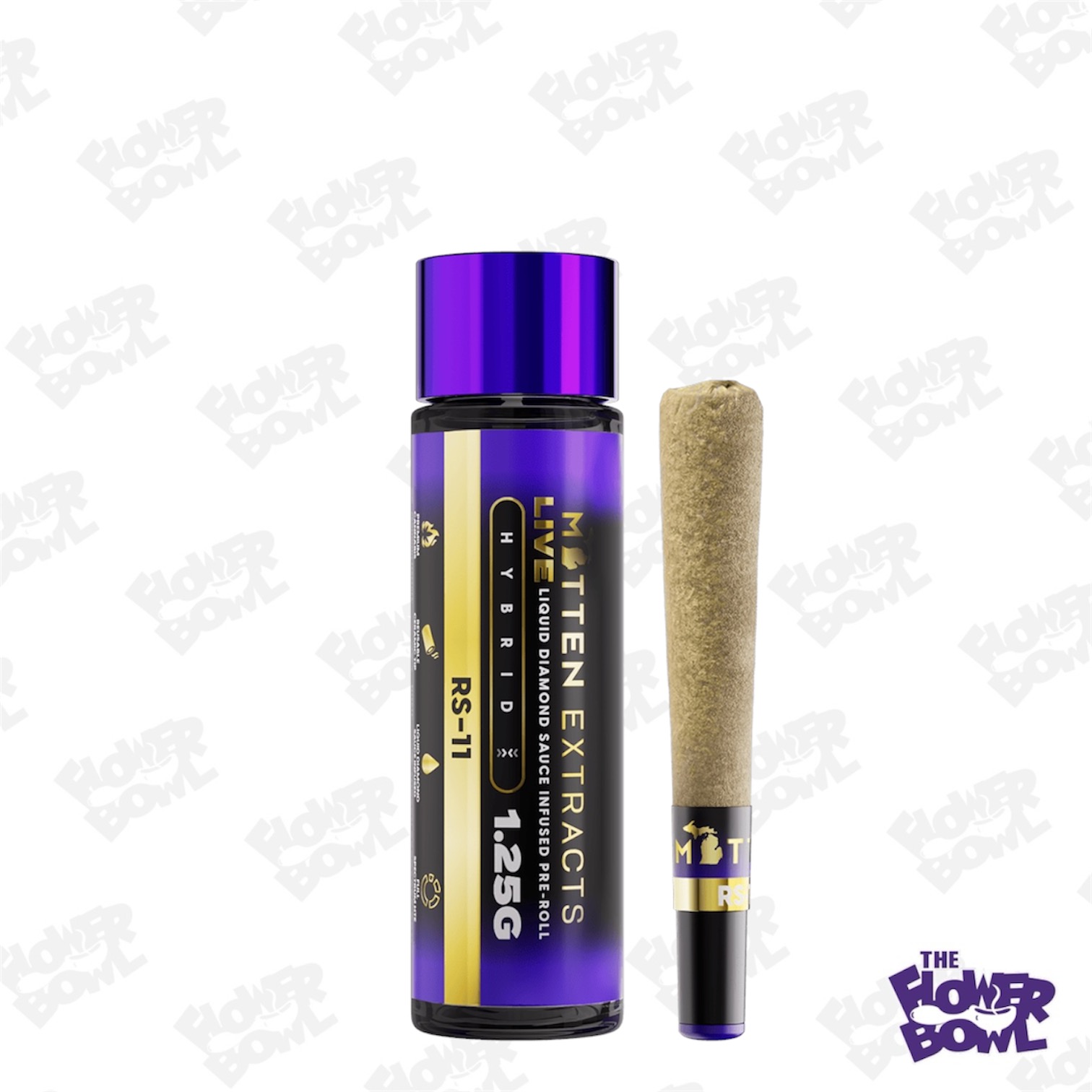 Mitten Extracts: RS11 (H) Live Sauce Infused 1.25G Prerolls