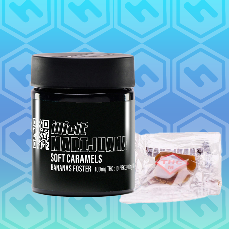 Illicit Gardens | Bananas Foster | Soft Caramel | 100mg | 10 Pack