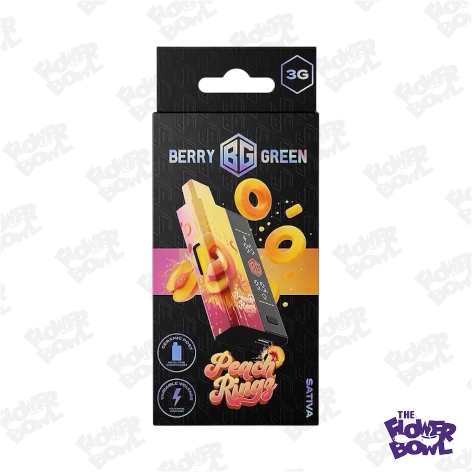 Berry Green: Peach Rings 3G Disposable (S)