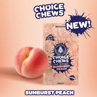 Sunburst Peach Gummies 200mg 10pk