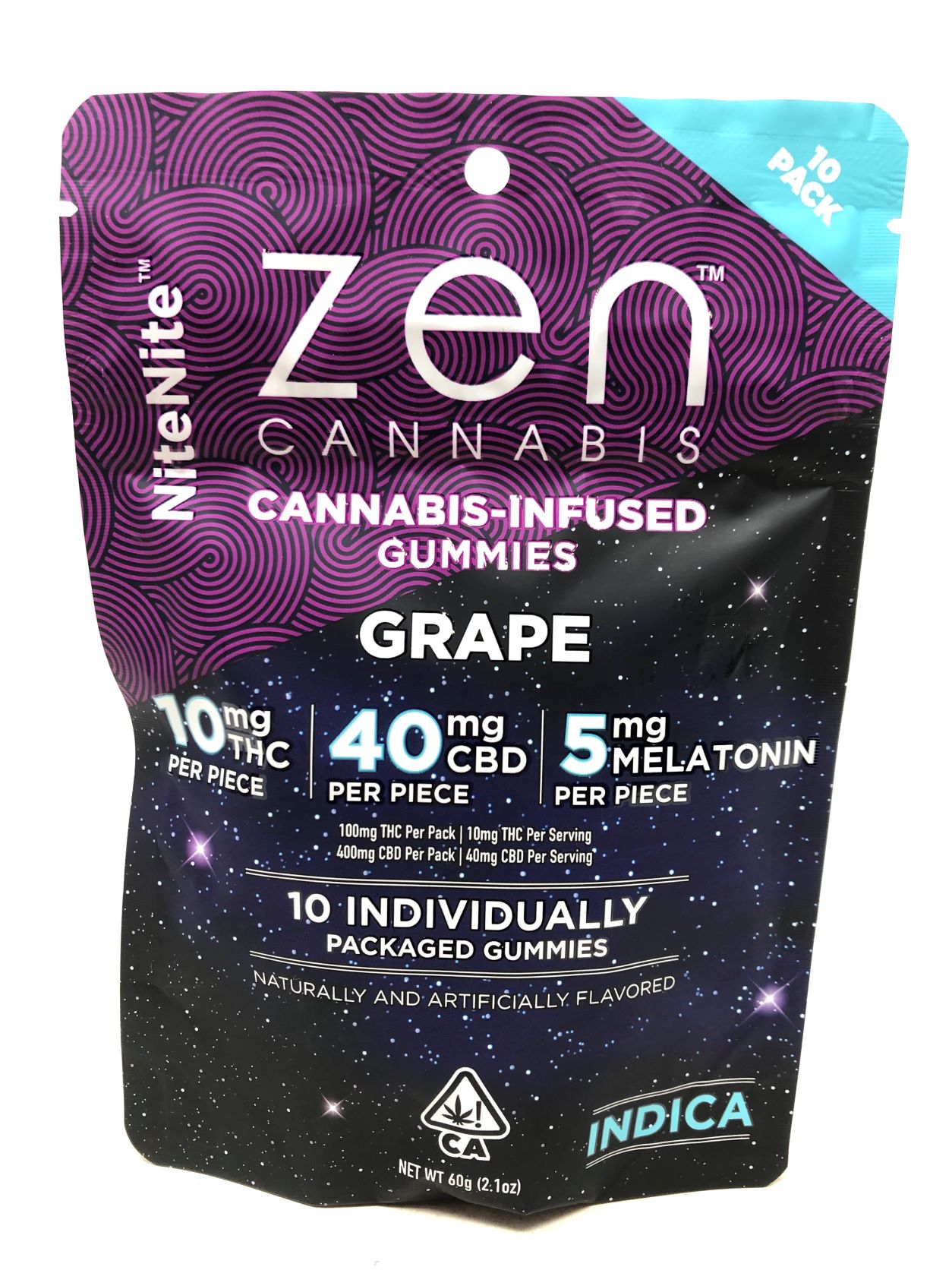 ZEN Nite Nite Grape Indica Gummy 100mg