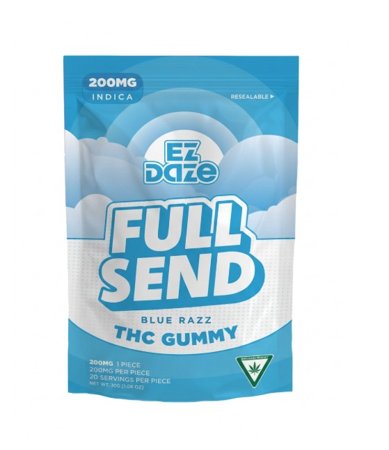 Full Send 200mg Single Gummy - Blue Razz