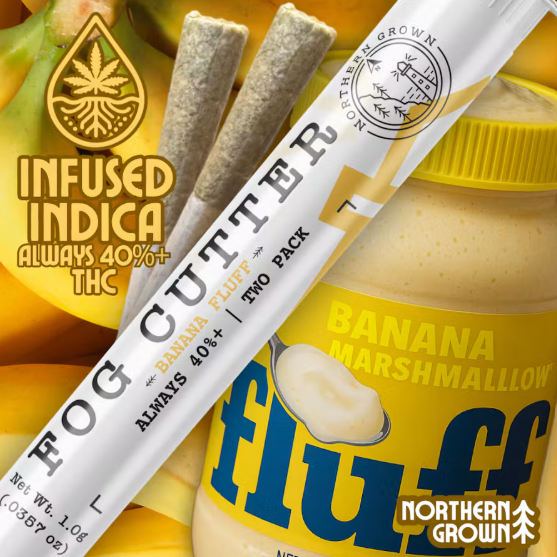 Fog Cutter - Banana Fluff - Infused Pre-rolls - 1g (0.5g)