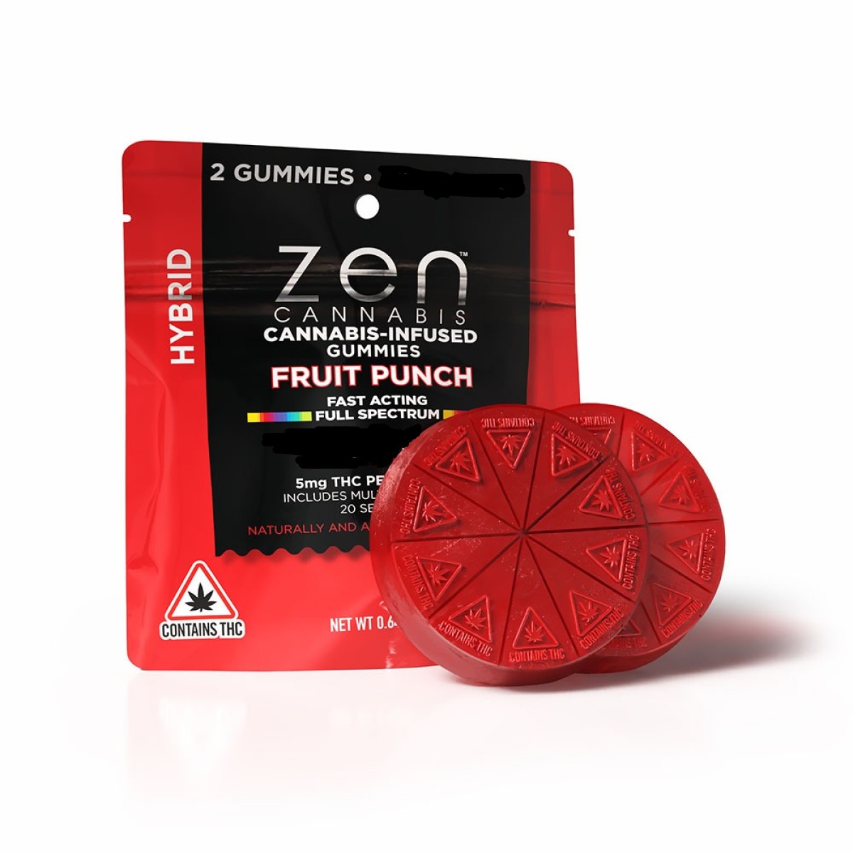 Fruit Punch Hybrid Gummies | Edibles | 42mg 2pk (85mg Total)