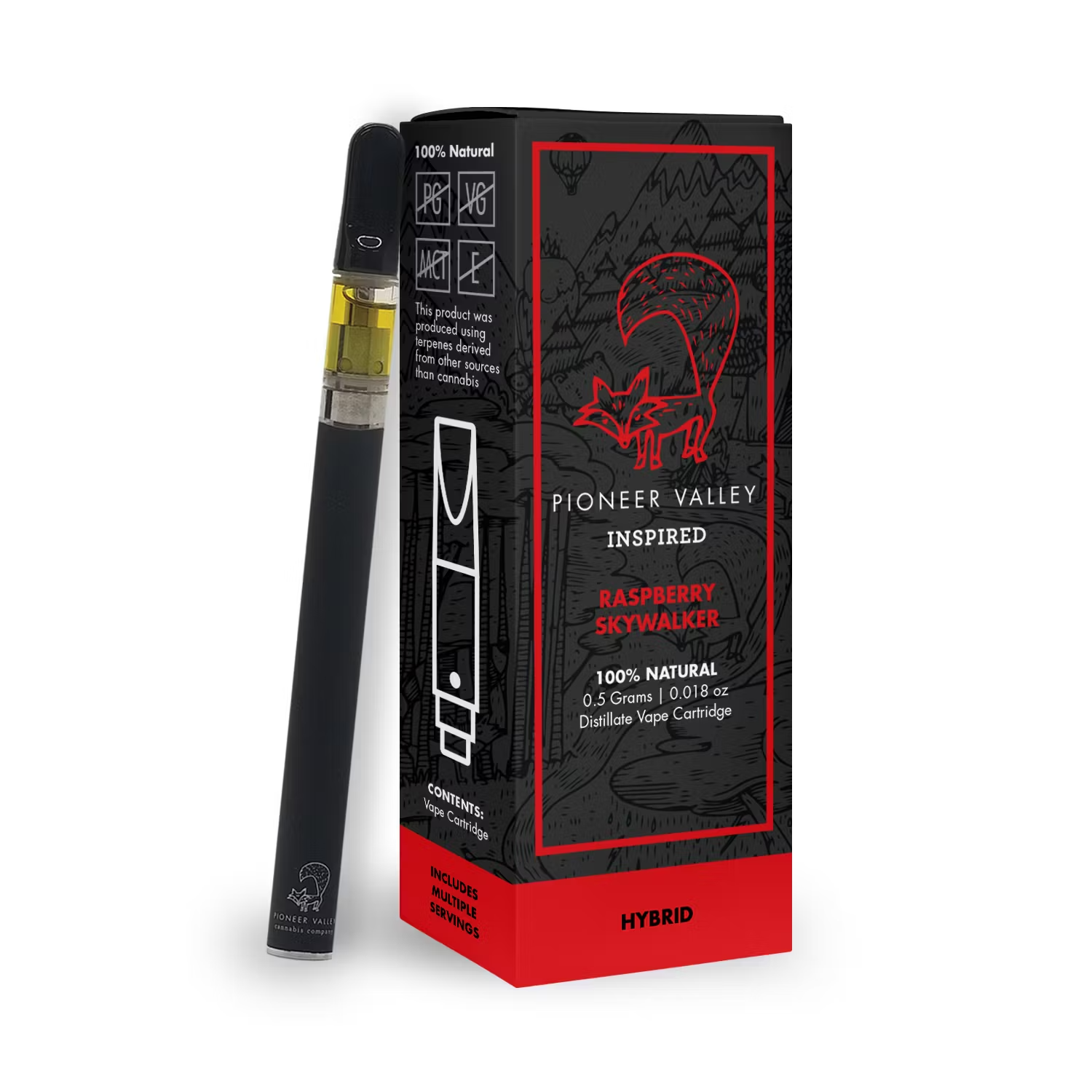 Raspberry Skywalker OG l Distillate Cartridge | 1g - Pioneer Valley