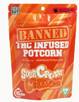Edibles | Sour Cream & Cheddar | Potcorn | 200mg | Banned