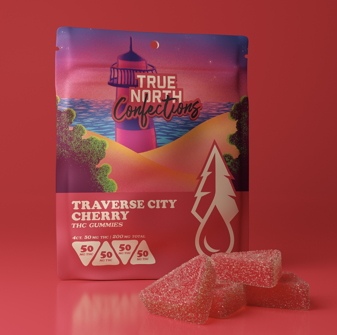 True North: Traverse City Cherry Vegan Gummies 200MG