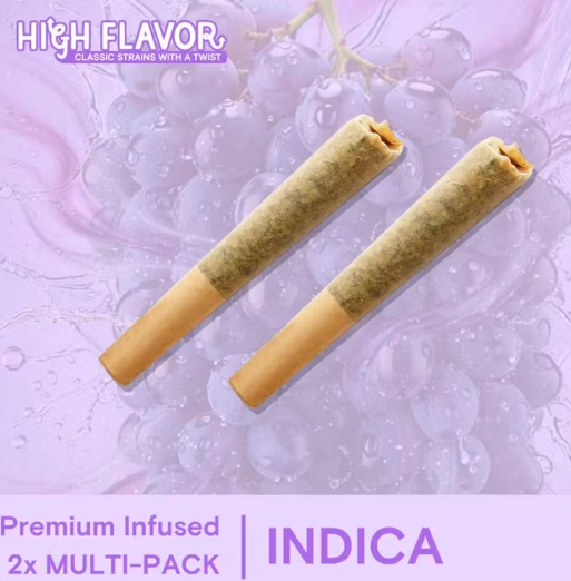 2pk .5g Infused Pre-Rolls | Concord Granddaddy Purple | High Flavor