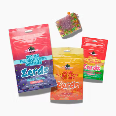 Zerds - 200mg Hash Rosin Gummies - Banana Split