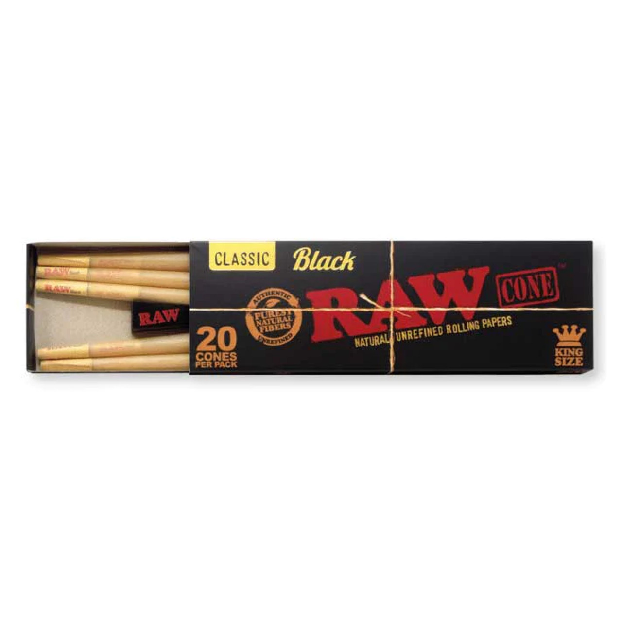 Raw Cone Black King Size