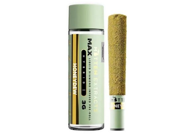 Mitten Extracts MAX Diamond Infused Pre-Roll - Honeydew