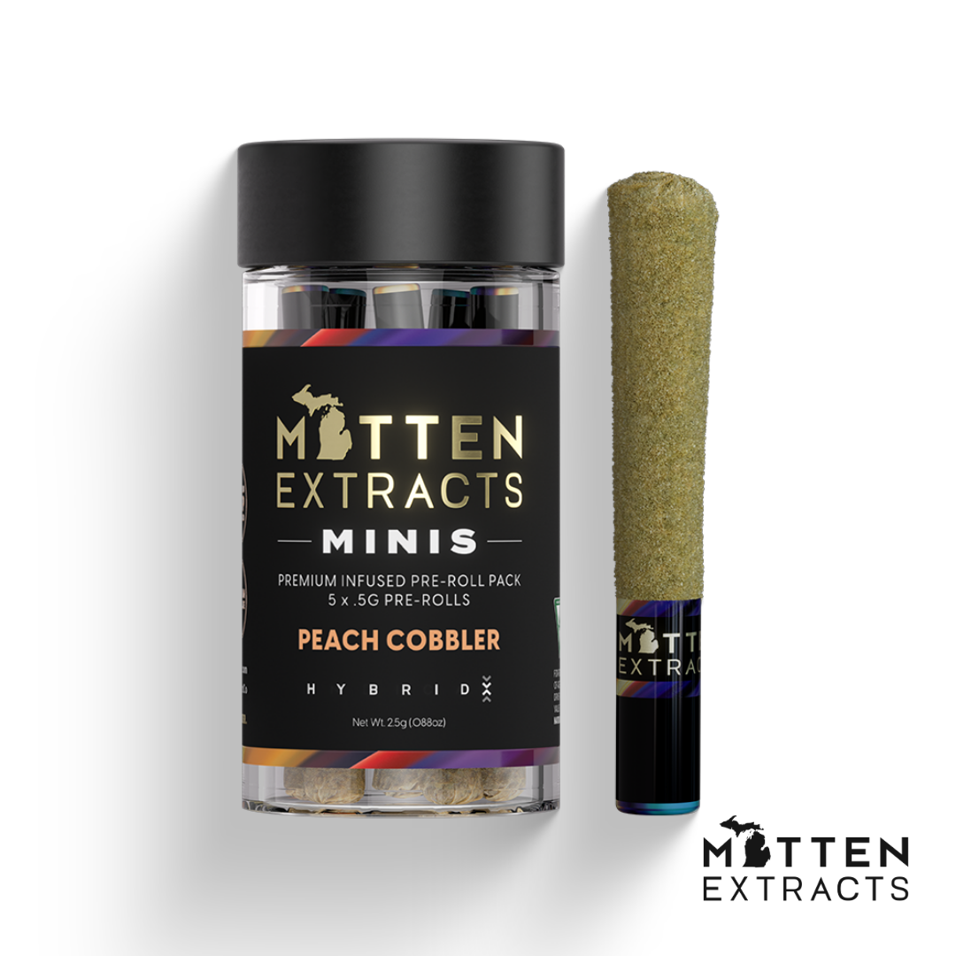 Peach Cobbler Infused Pre-Rolls | 5pk | 2.5G