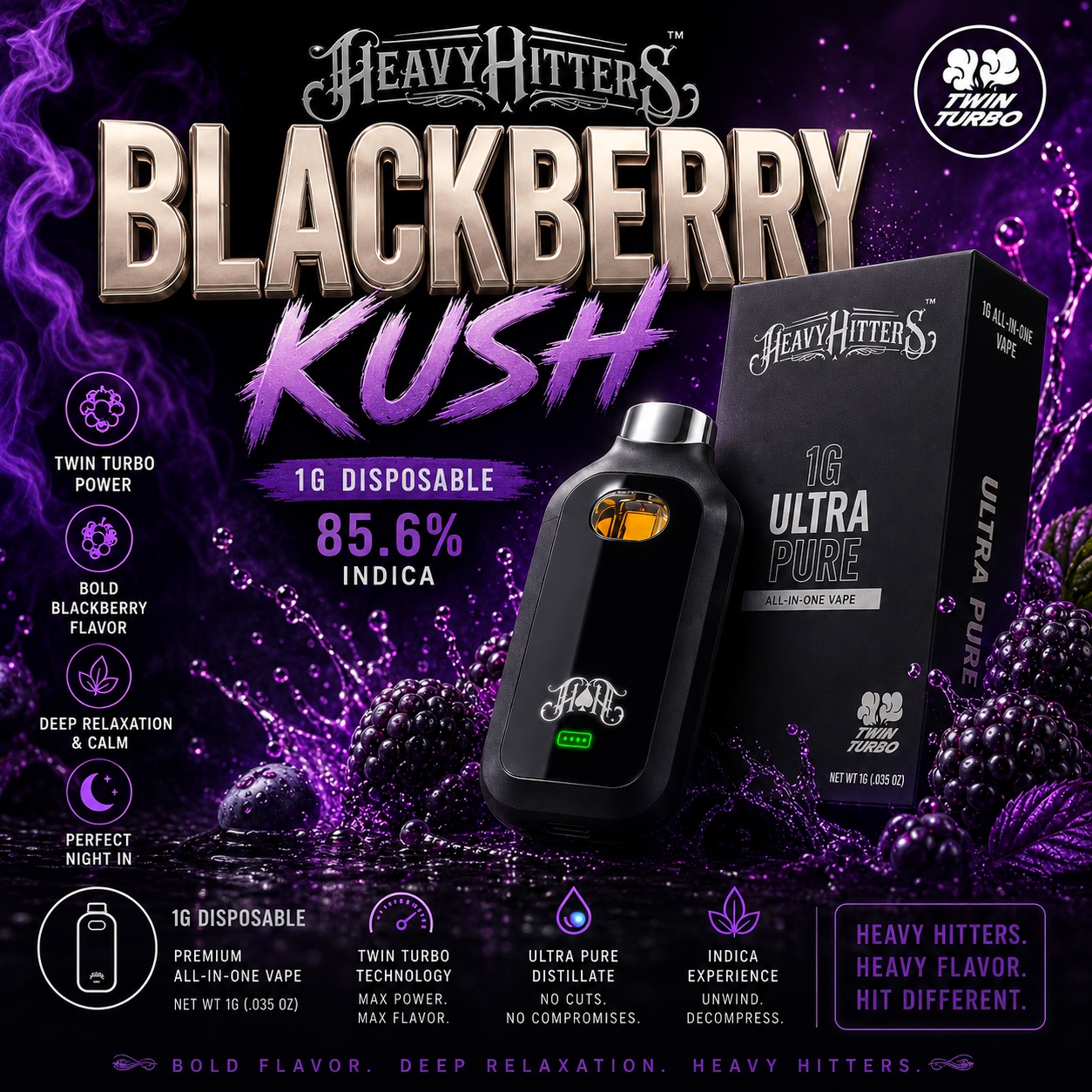 Blackberry Kush Ultra Extract Dispo