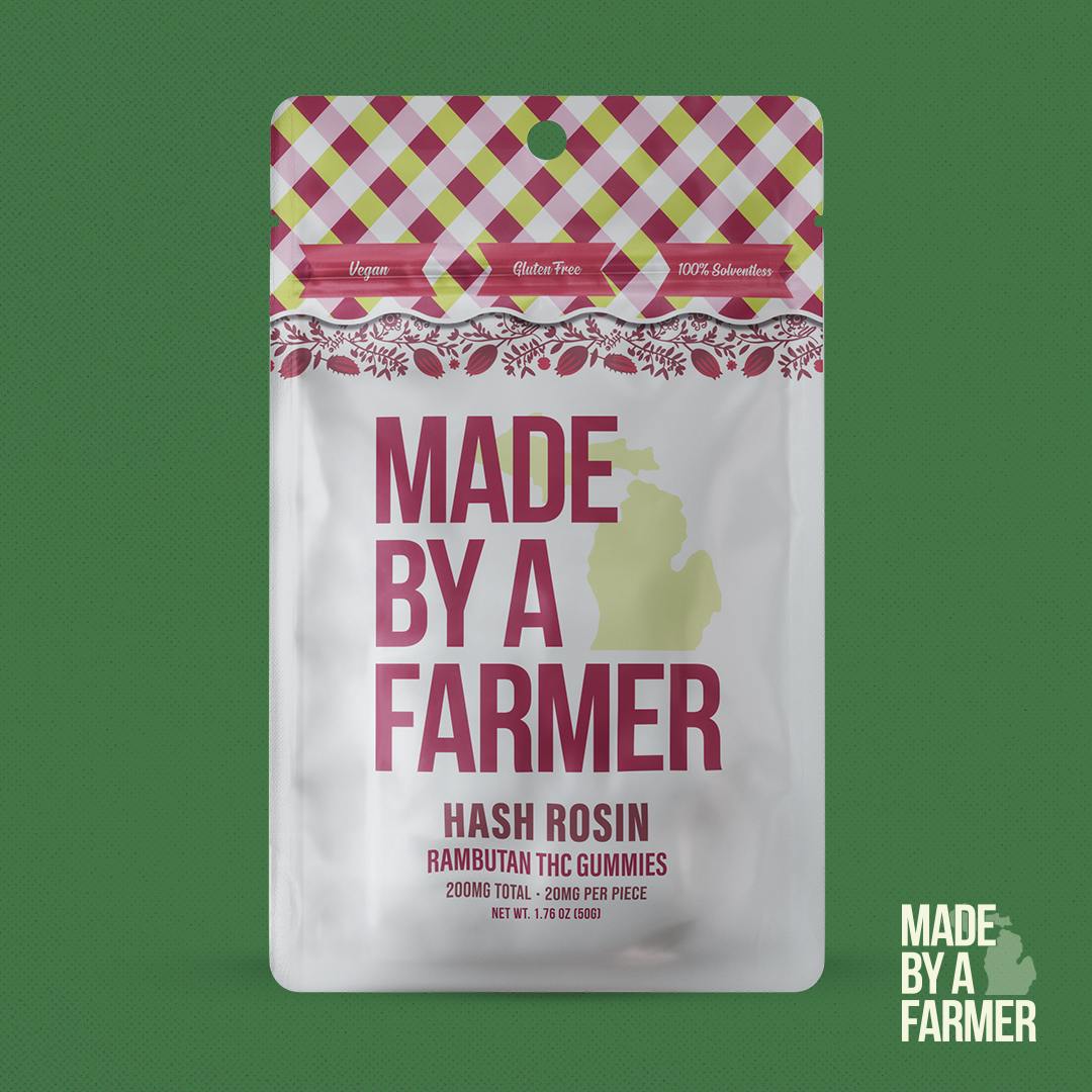 Made By A Farmer - 200mg Hash Rosin Gummies - Rambutan