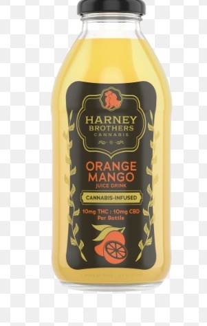 Orange Mango Juice Bottle | THC | Harney Brothers