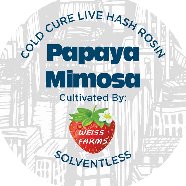 Papaya Mimosa Cured Ice Water