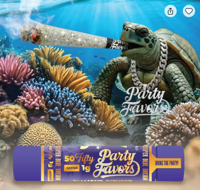 Super Blue Dream | 50Fifty Diamond Infused Preroll | 1g | Sativa