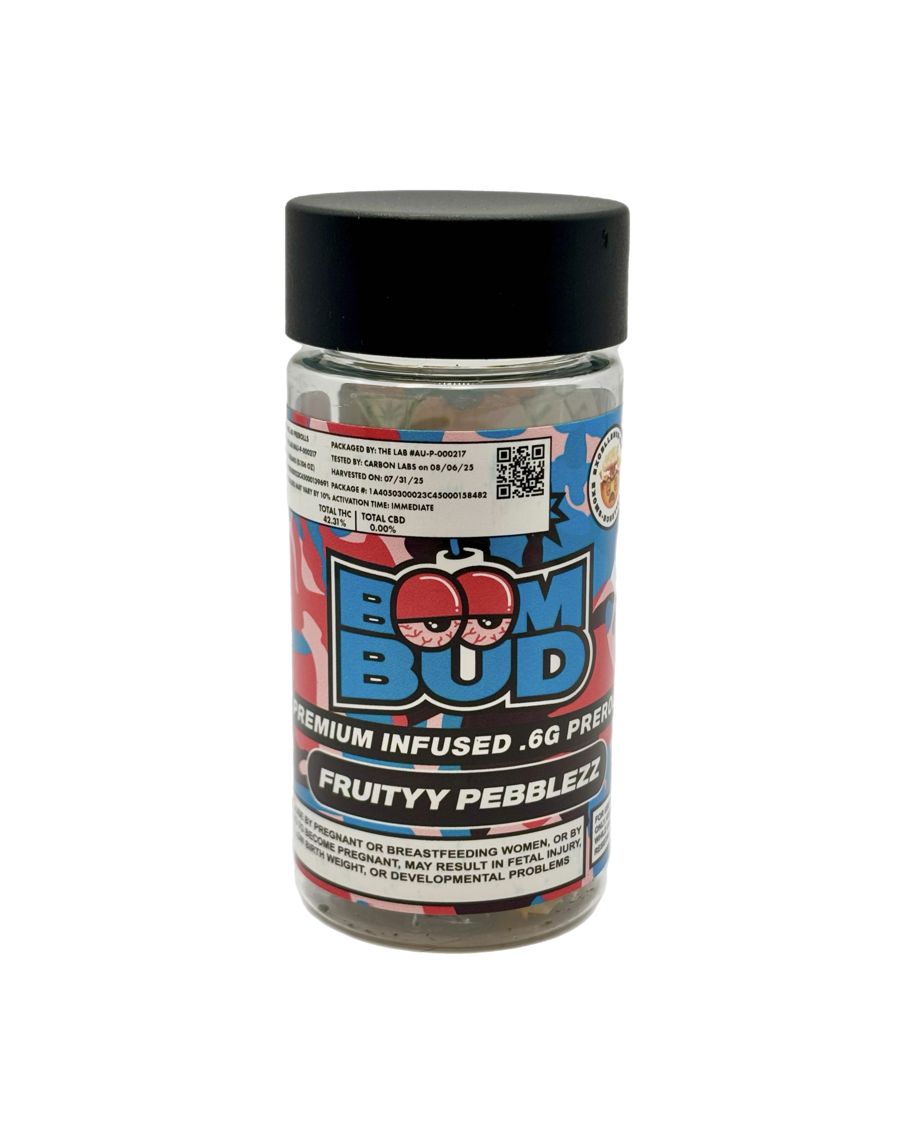 Boom Bud | Fruity Pebblezz | LR Infused | 5x Pre-Roll Pack | 3g