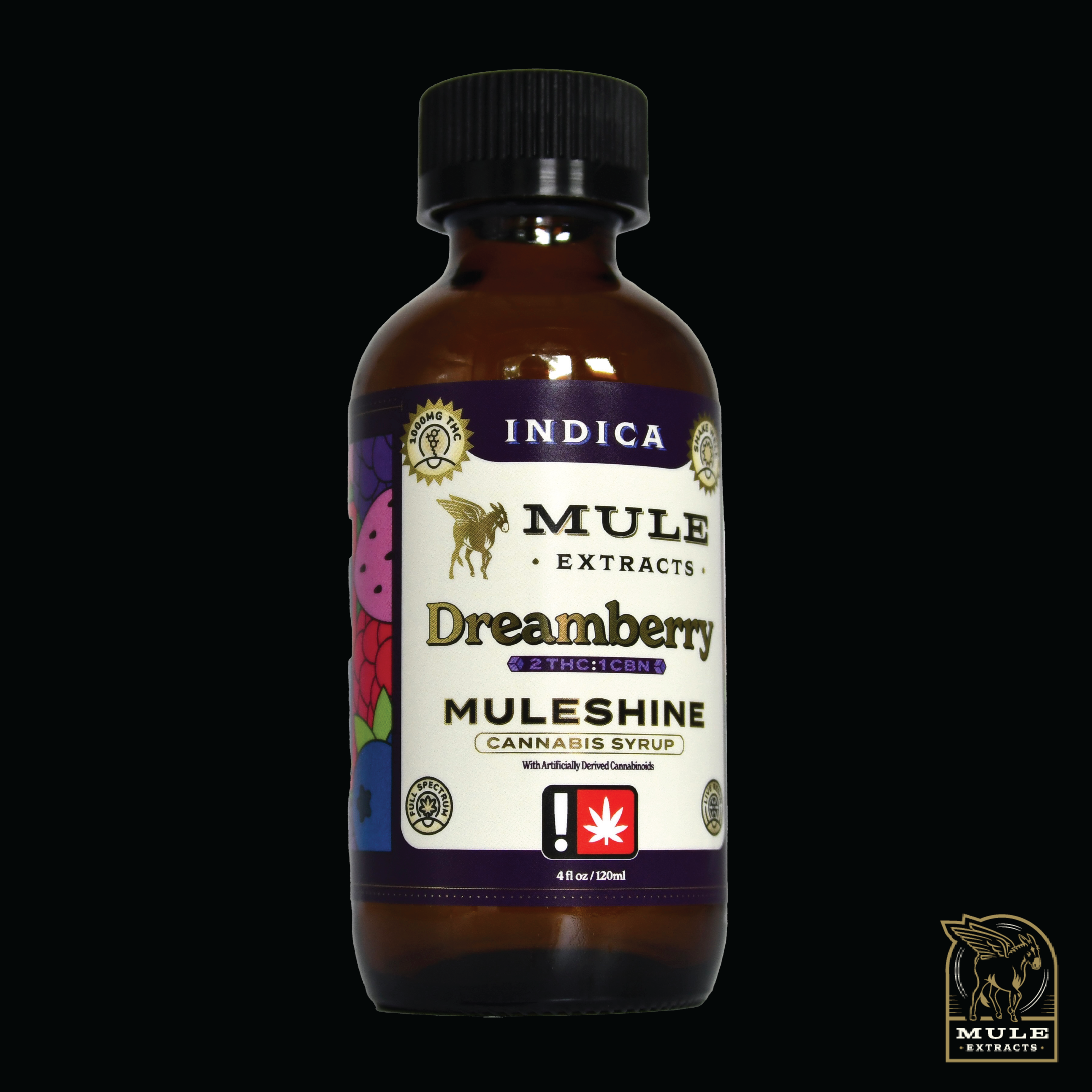 Muleshine ~ Mule Extracts ~ 1000mg ~ 2:1 THC/CBN ~ Dreamberry