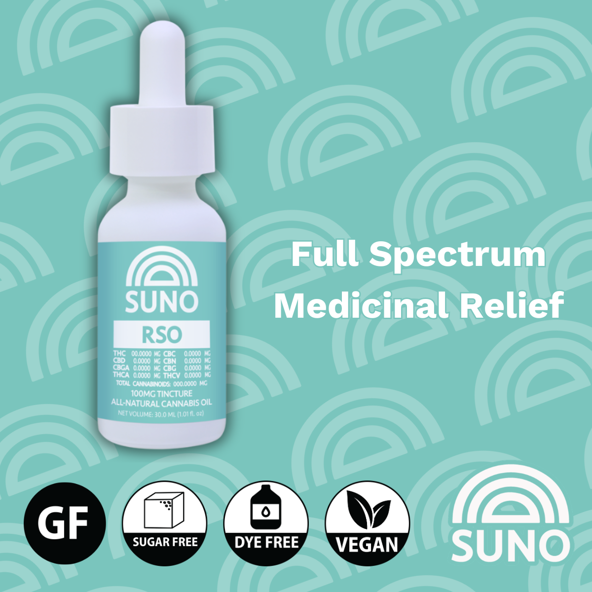 SUNO RSO Tincture – 100MG