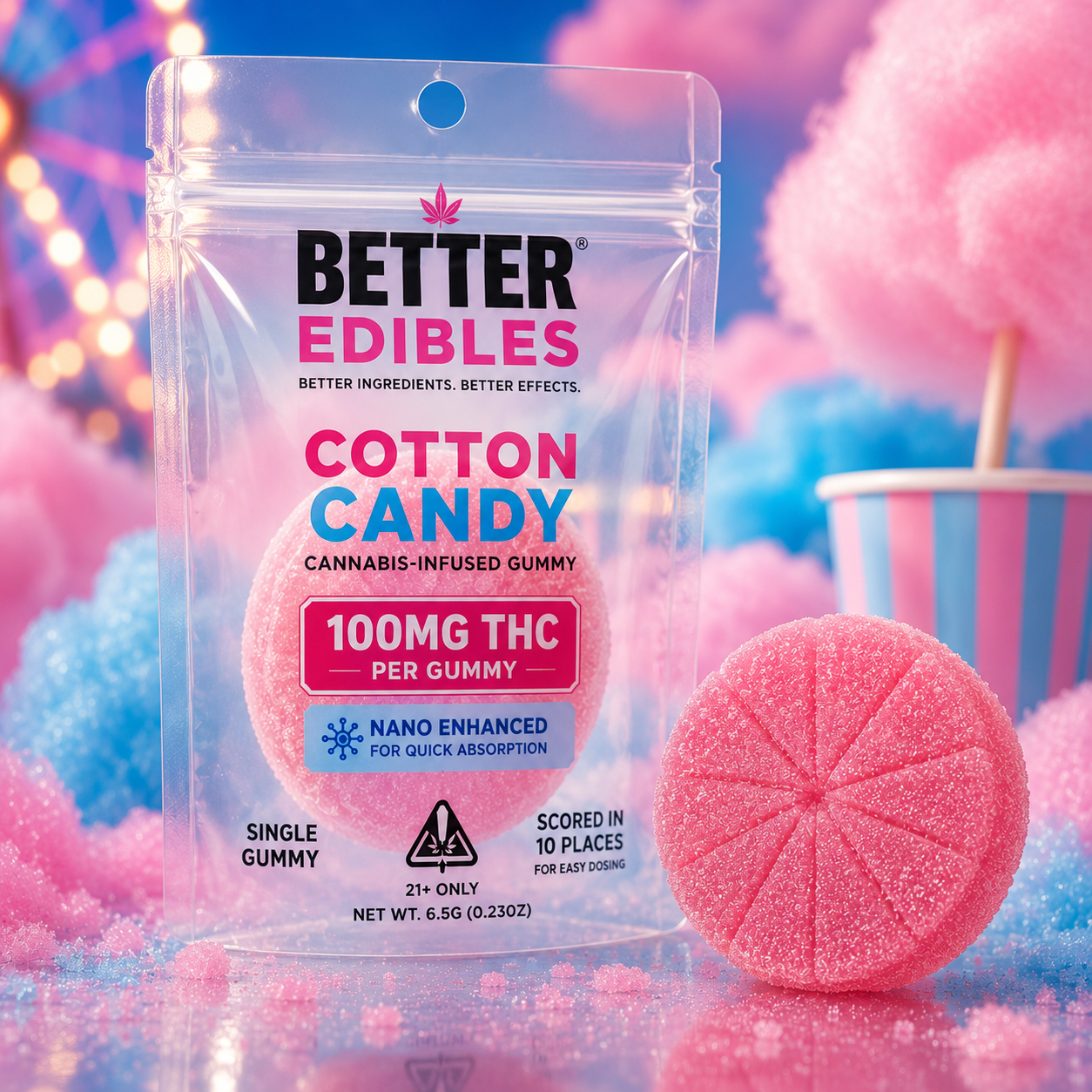 Better Edibles | 100mg | Cotton Candy
