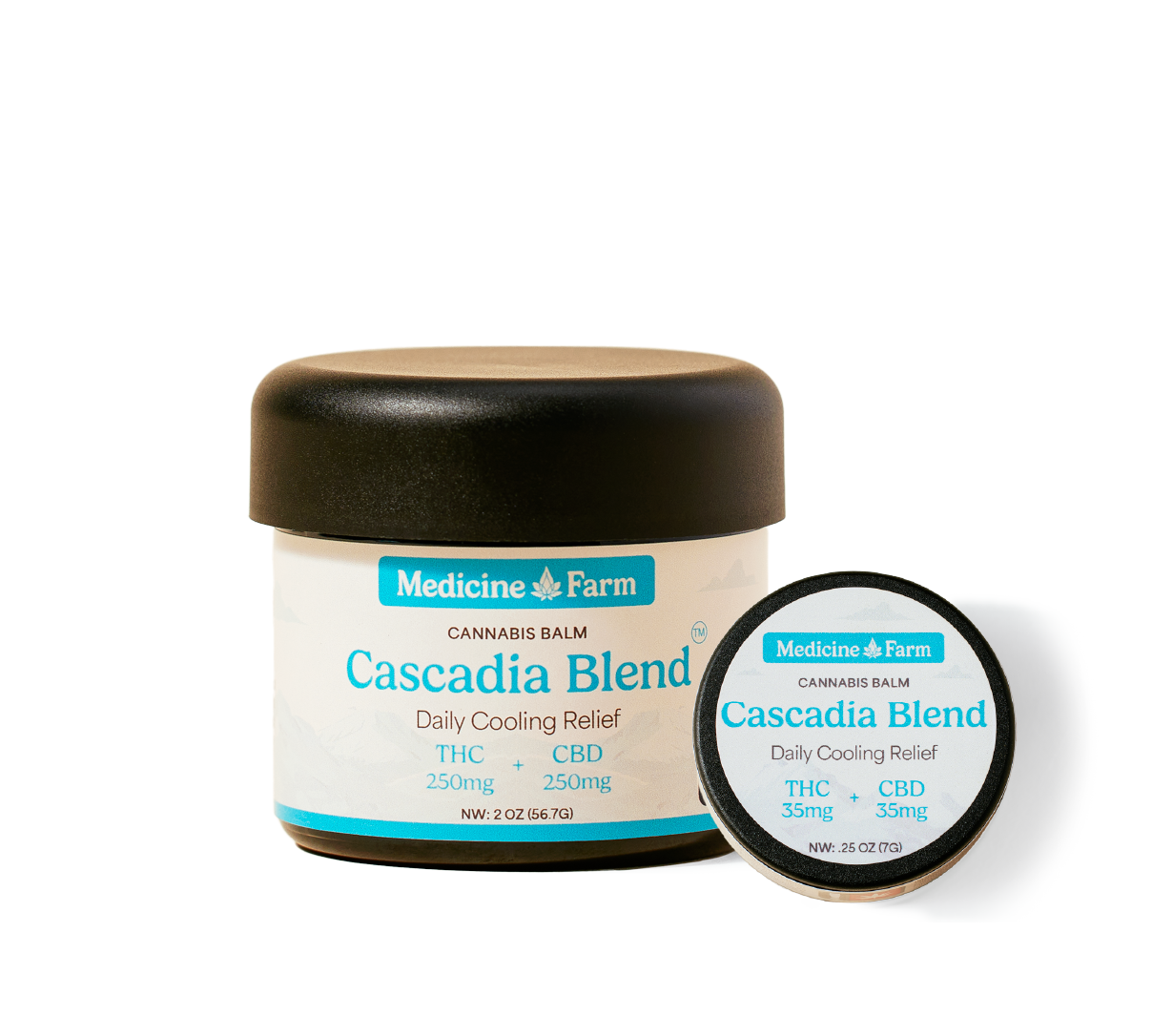 Medicine Farm | CASCADIA BLEND 1:1 (THC:CBD) BALM | 0.25oz