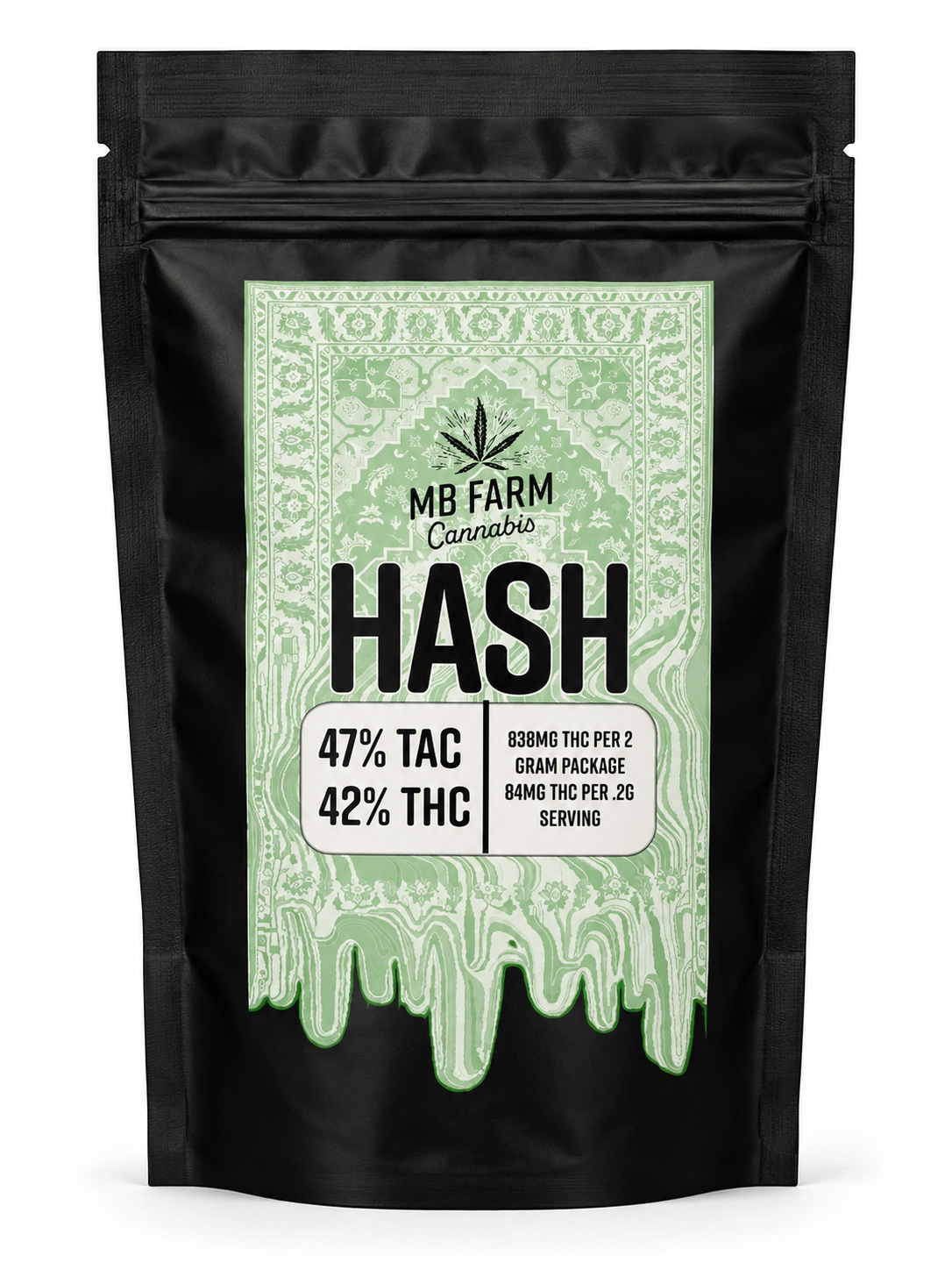MB FARMS CANNABIS - THIN MINT HASH - 2G
