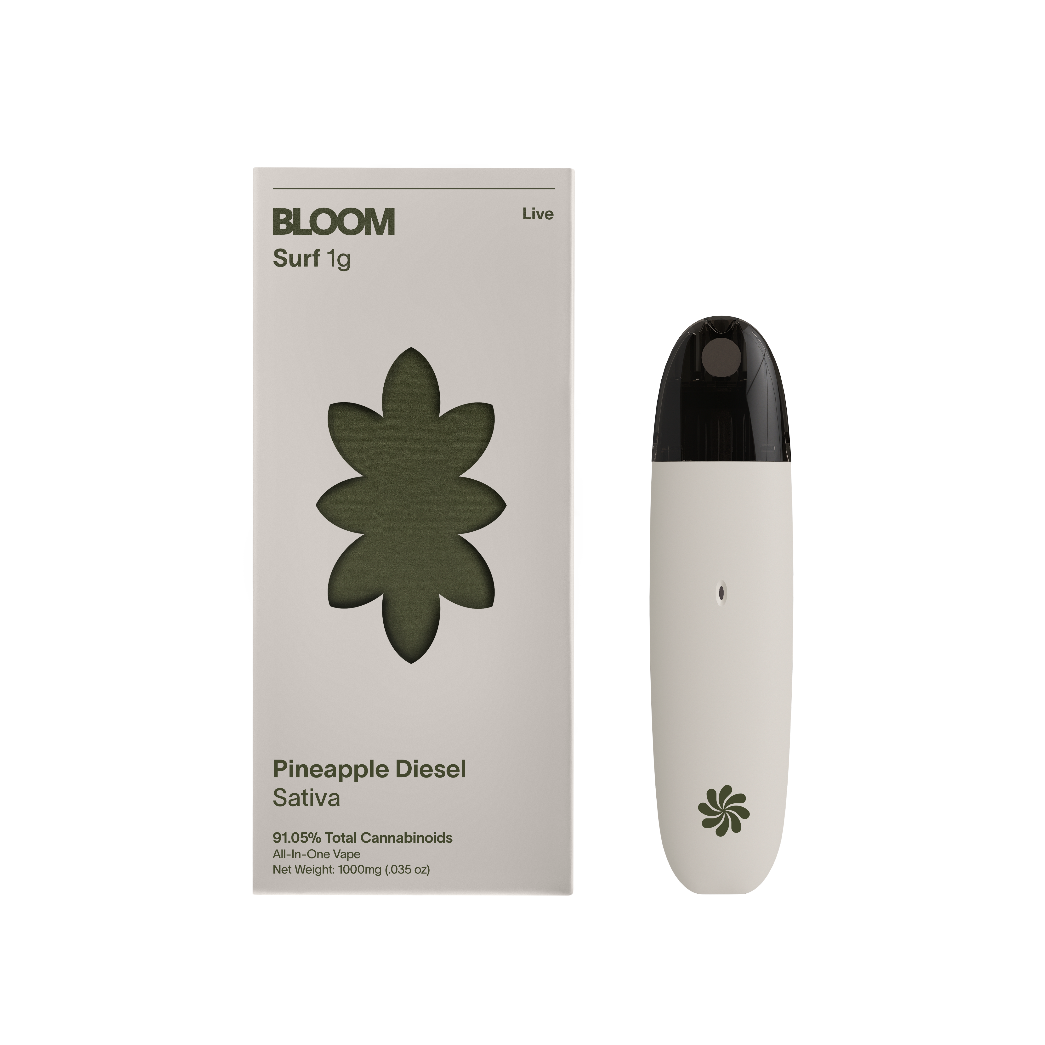 Bloom | Live Surf - Pineapple Diesel | 1g AIO Vape