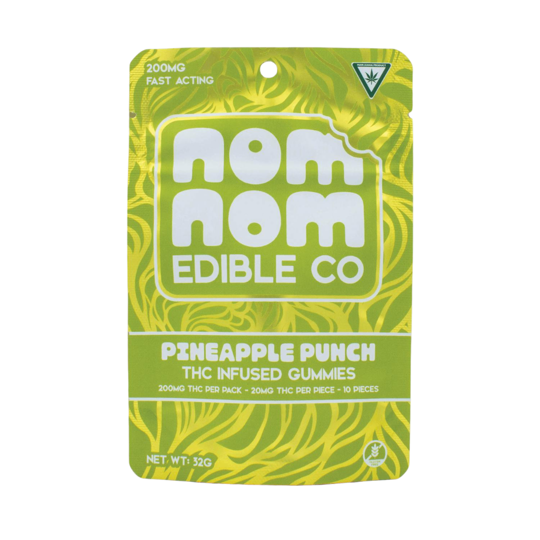 Nom Nom -  200mg Gummies - Pineapple Punch