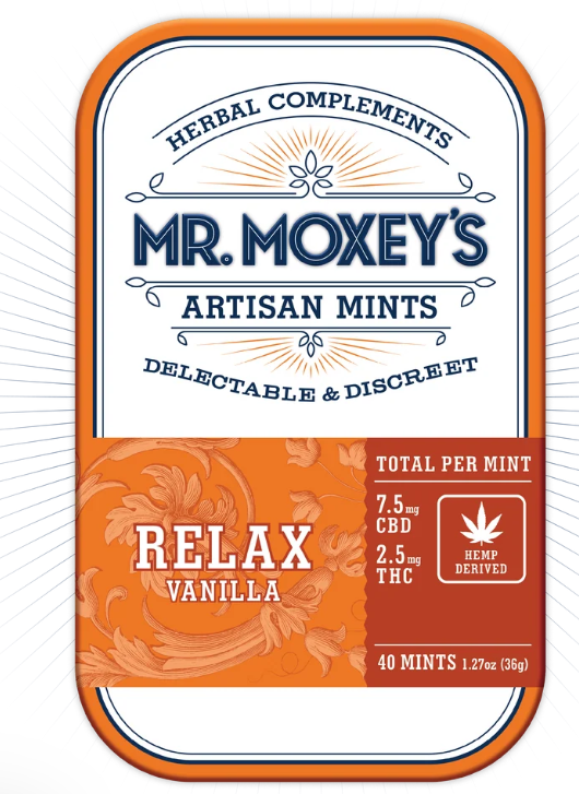 Mr. Moxey's Artisan Mints 3:1 CBD:THC Relax Vanilla 5mg 20pk