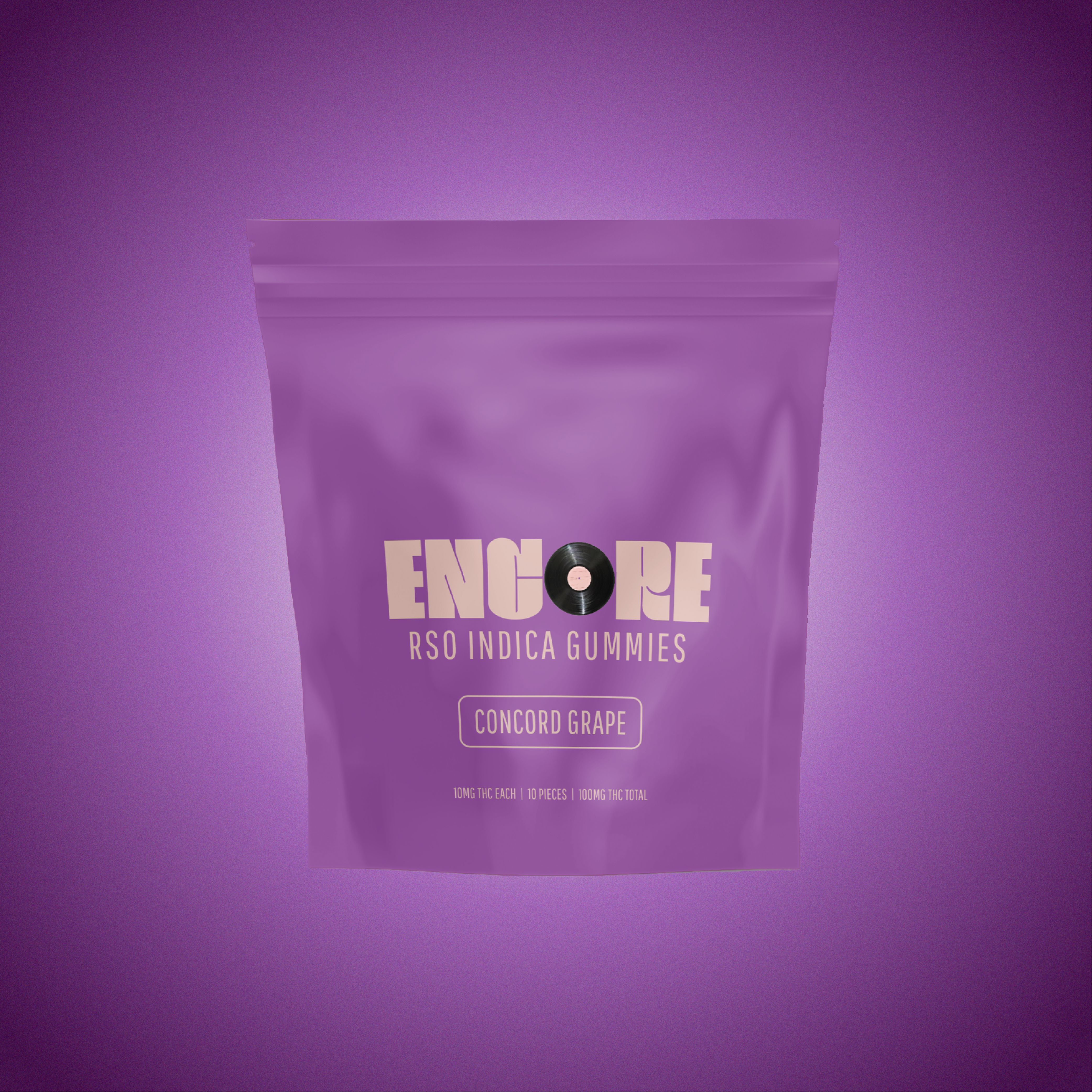 Encore Concord Grape RSO Indica Gummies