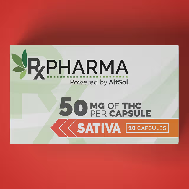 Rxpharma - 50mg Sativa Capsules - Capsules - 10 Ct
