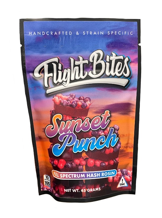 Flight Bites Sunset Punch Rosin Gummies 100mg 10pk