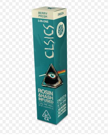 TRIFECTA - INFUSED PREROLL (LIVE HASH) - - INDICA - BERRY PRISM