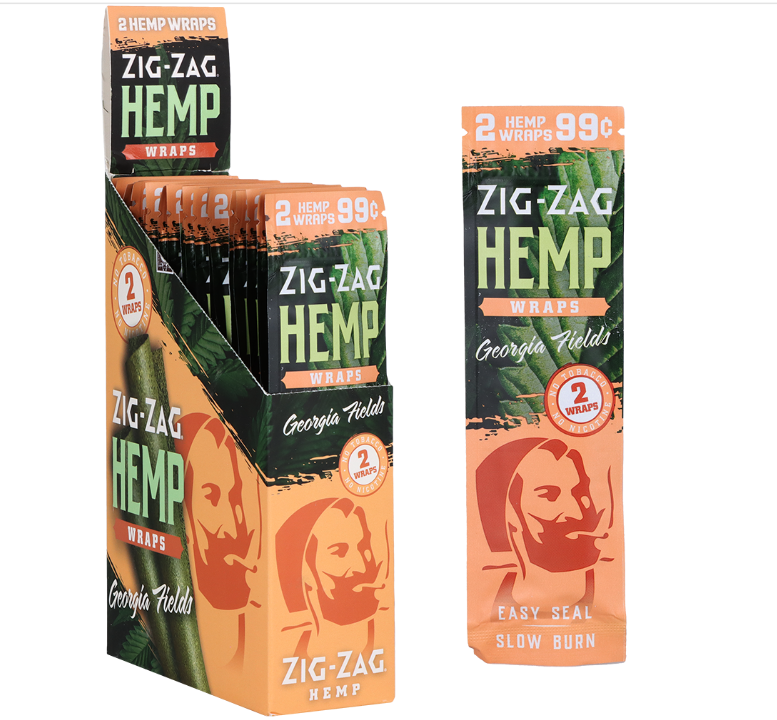 Zig Zag Hemp Wraps | Georgia Fields | 2pc