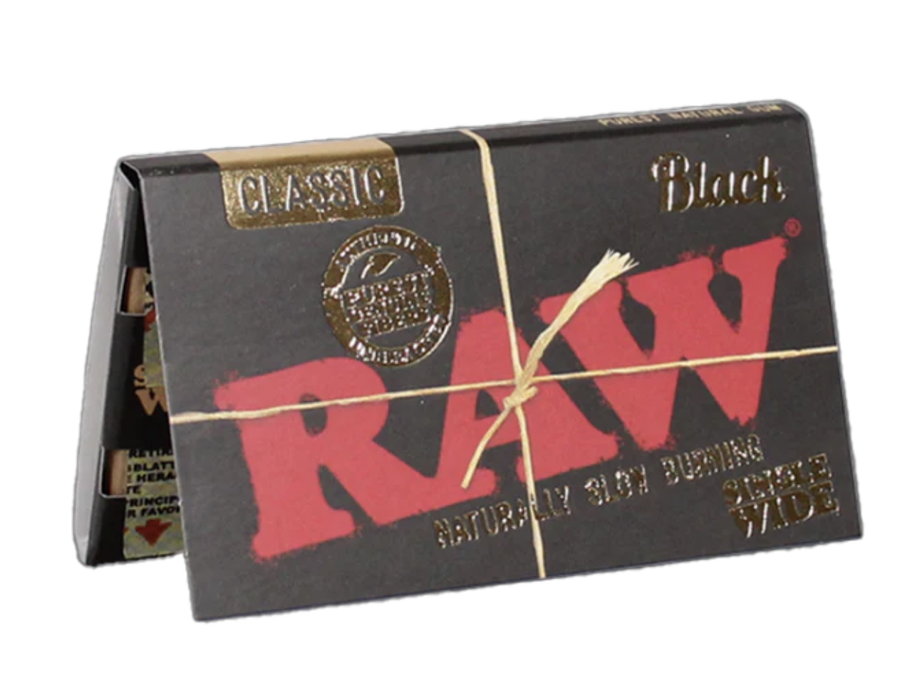 Raw Rolling Papers Black Wide